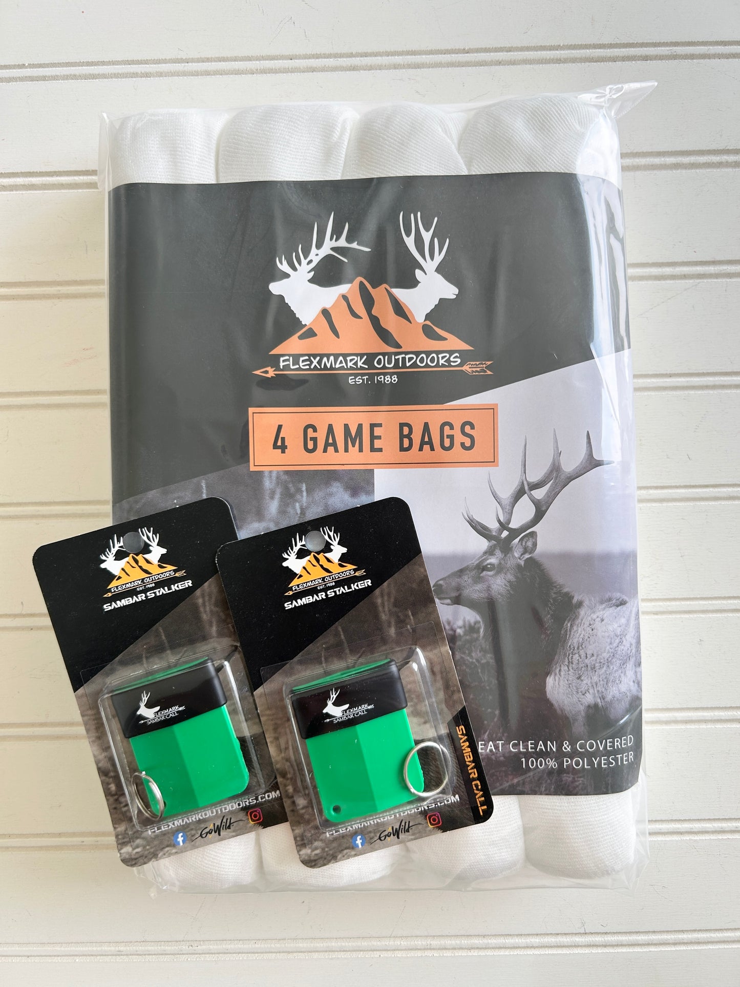 Big Game Meat Bags & 2 Sambar Stalker Calls
