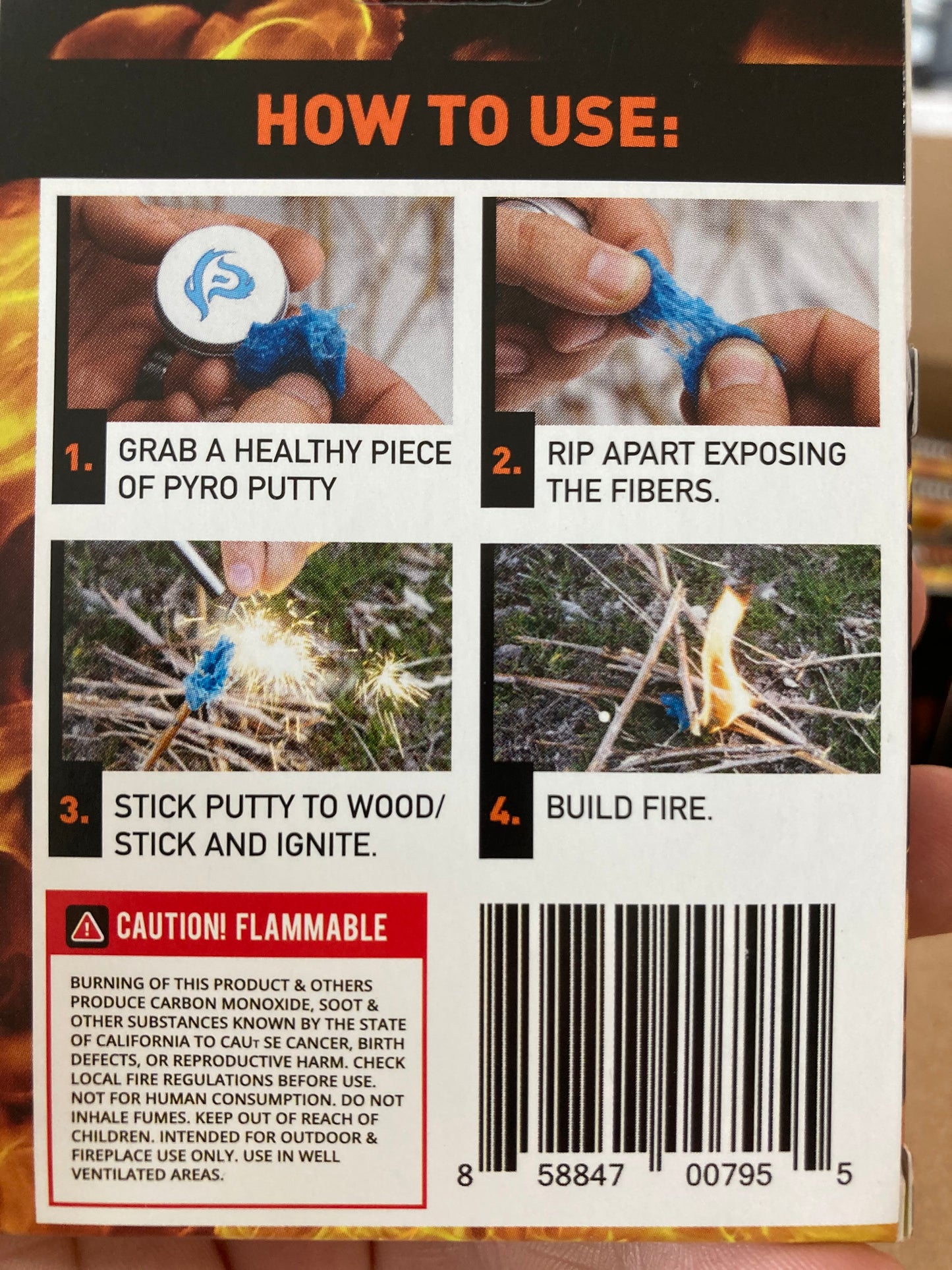 Pyro Putty Firestarter