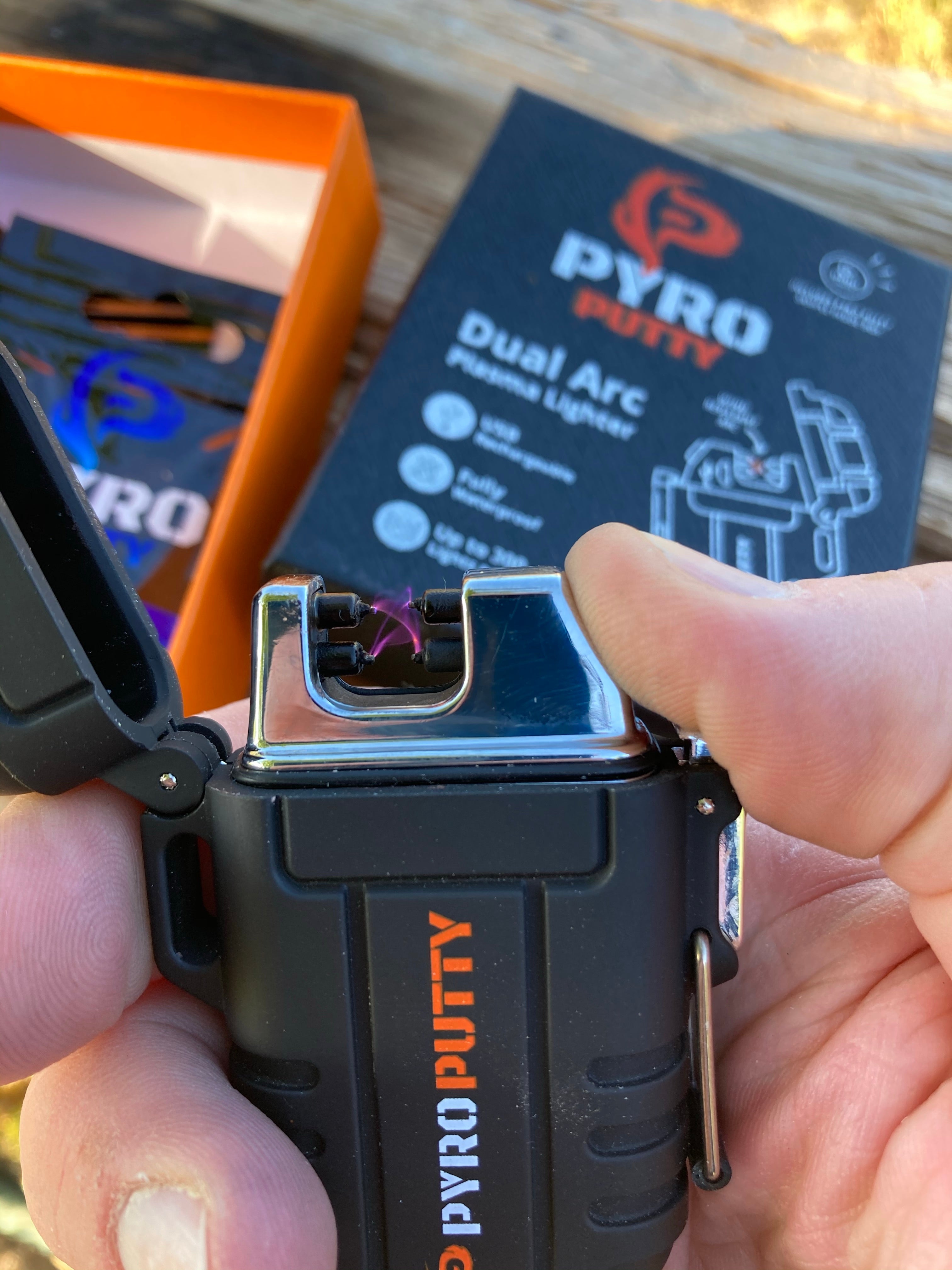 Dual Arc Plasma Lighter & Pyro Putty samples – Flexmark Outdoors
